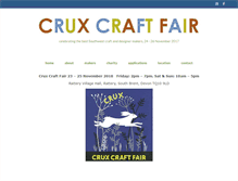 Tablet Screenshot of cruxcraftfair.co.uk